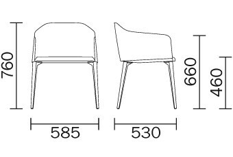 Pedrali Laja 885 Sessel