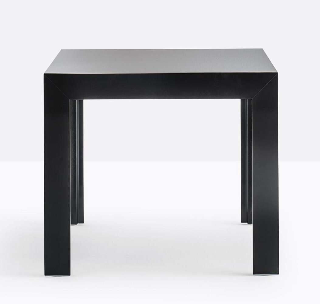 Pedrali Matrix 86x86 Tisch-NERO-Glasplatte Schwarz