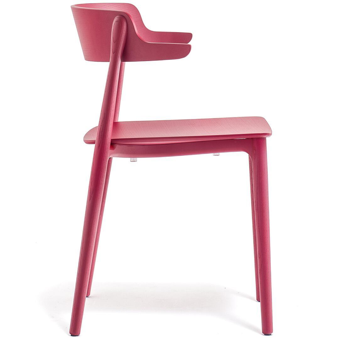Pedrali Nemea P Stuhl-RB-Eschenholz Rot