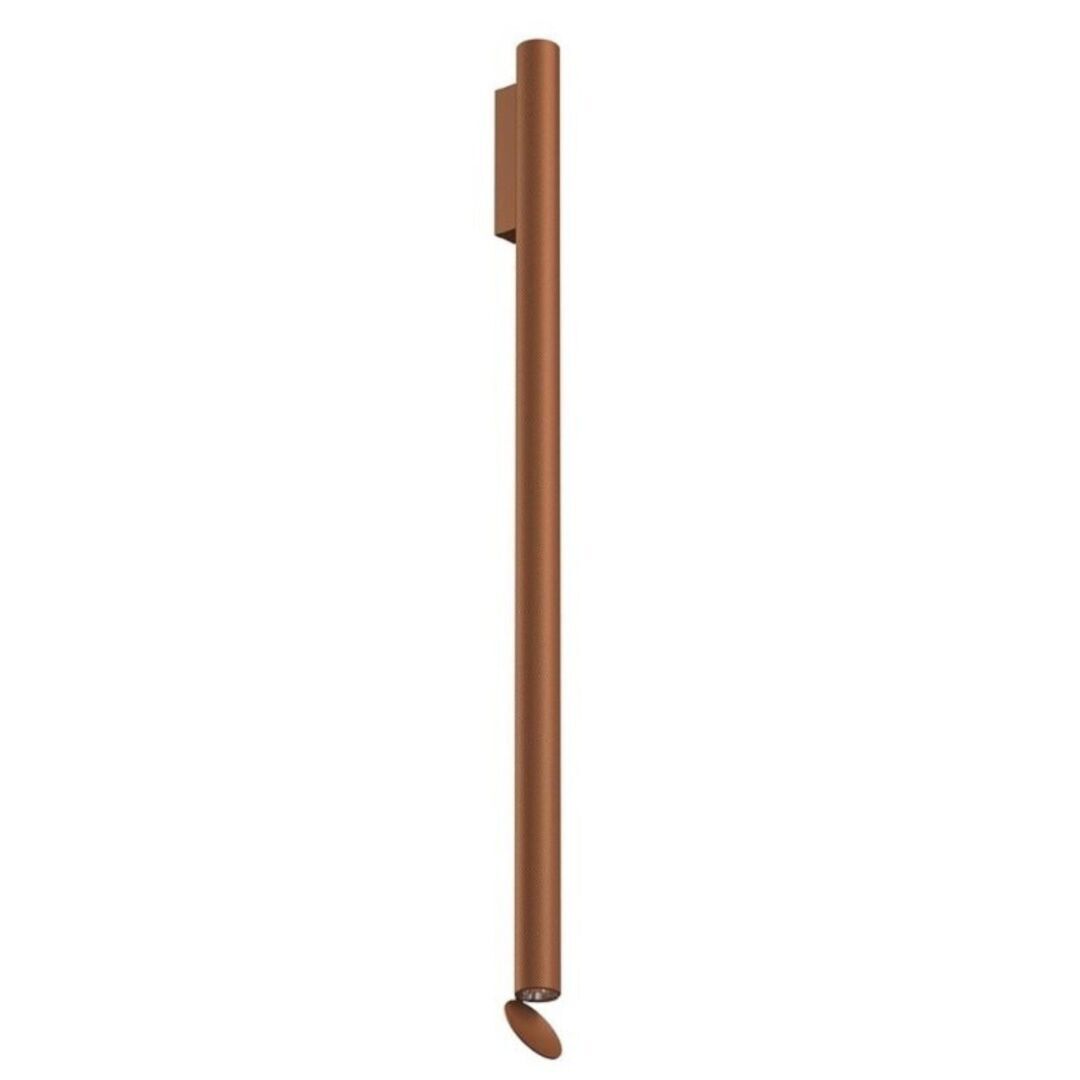 Flos Wandleuchte Flauta Riga Indoor von Flos  Hellrosa RAL 3015, Anodized Copper, H1000 Riga