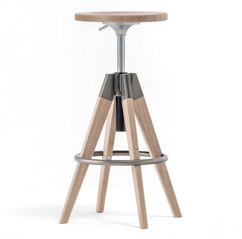 Pedrali Arki Stool - RS-Eichenholz Eiche gebleicht 400