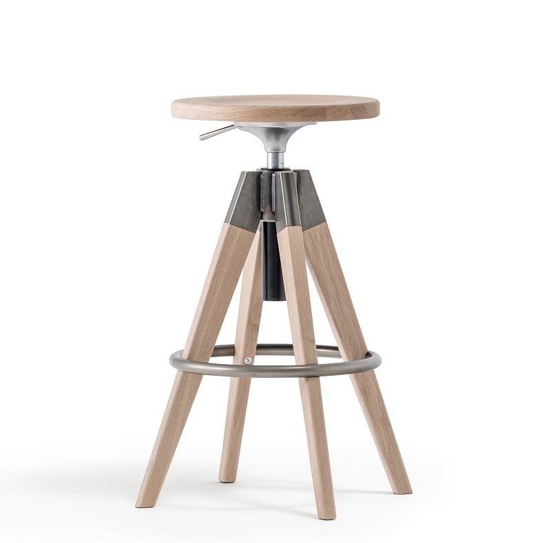 Pedrali Arki Stool - RS-Eichenholz Eiche gebleicht 400