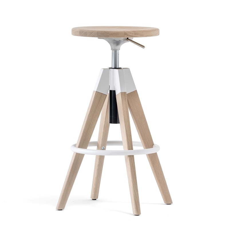 Pedrali Arki Stool - RS-Eichenholz Eiche gebleicht 400