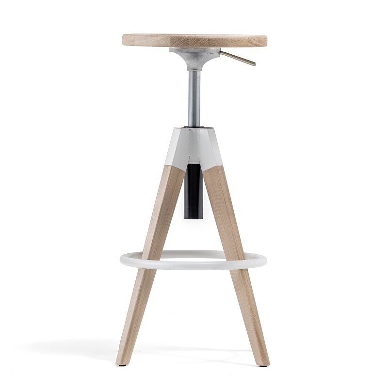 Pedrali Arki Stool - Eiche gebleicht 400