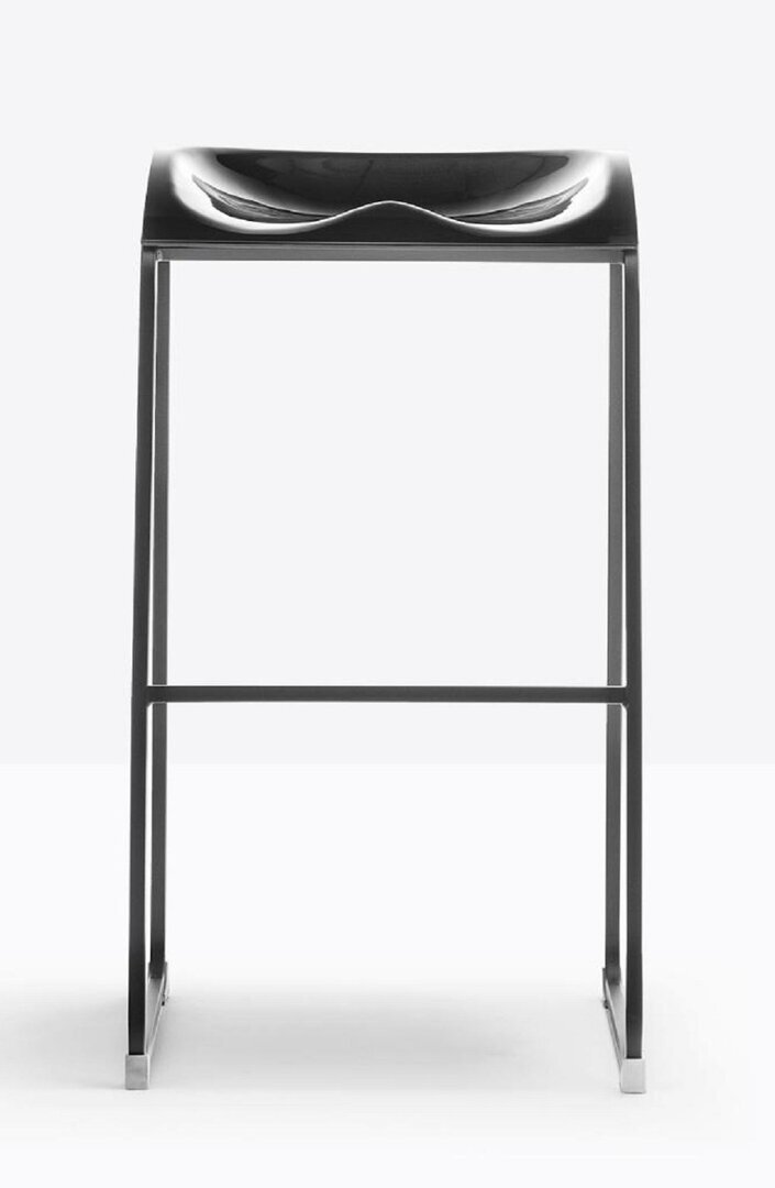 Pedrali Arod 510-NERO-Stahl Schwarz-NE-Polycarbonat Schwarz