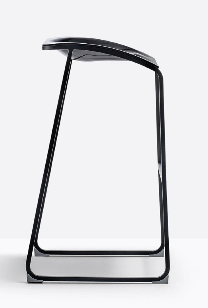 Pedrali Arod 510-NERO-Stahl Schwarz-NE-Polycarbonat Schwarz