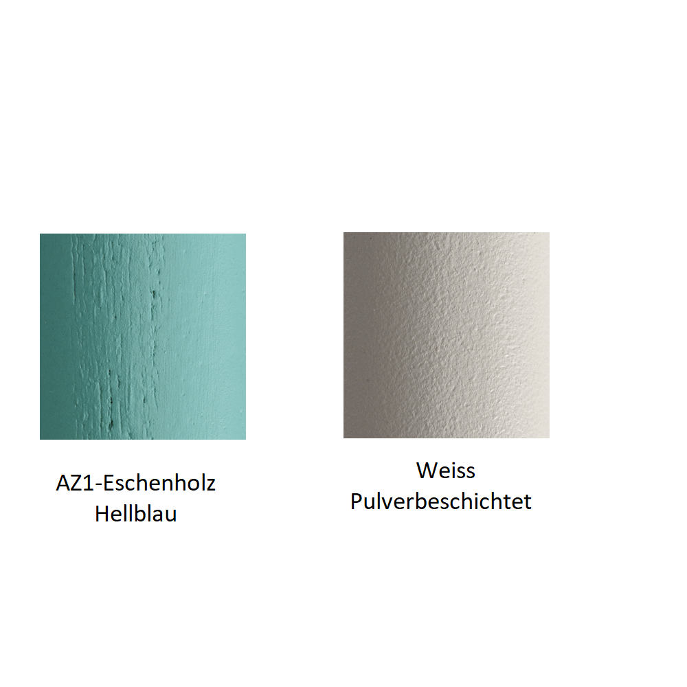 Pedrali Babila 2706-AZ1-Eschenholz Hellblau-Weiss Pulverbeschichtet