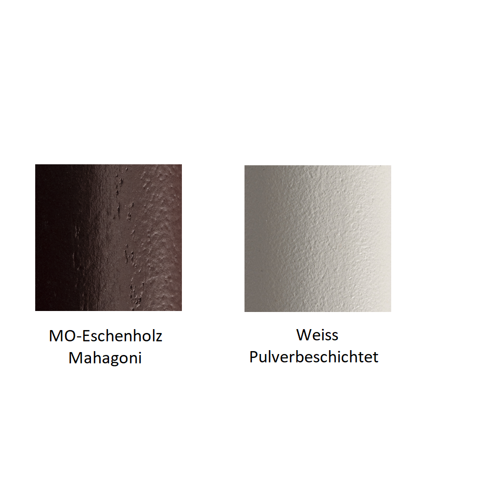 Pedrali Babila 2706-MO-Eschenholz Mahagoni-Weiss Pulverbeschichtet