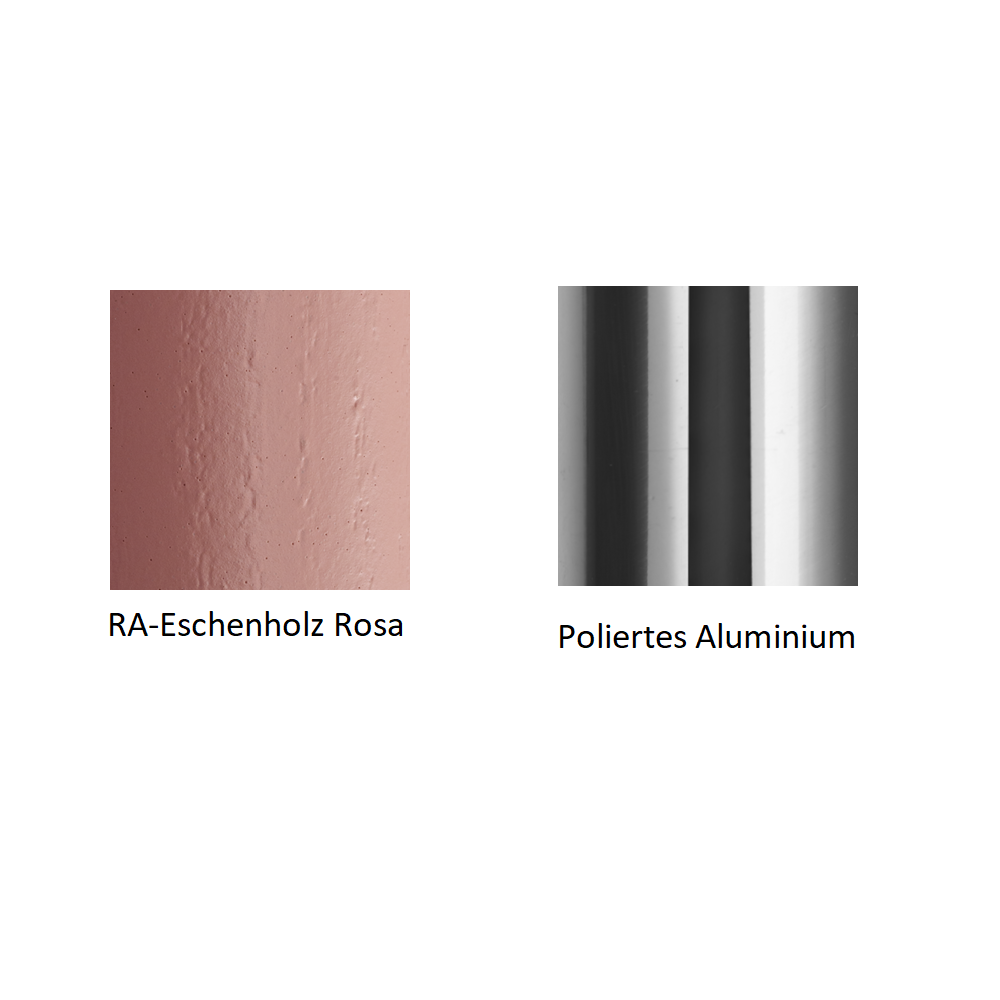 Pedrali Babila 2706-RA-Eschenholz Rosa-Poliertes Aluminium