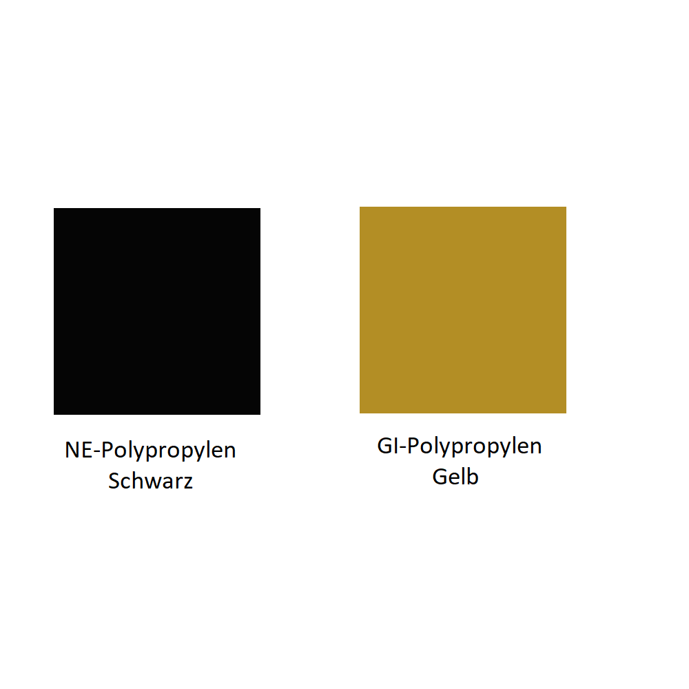 Pedrali Babila 2735-NE-Polypropylen Schwarz-GI-Polypropylen Gelb