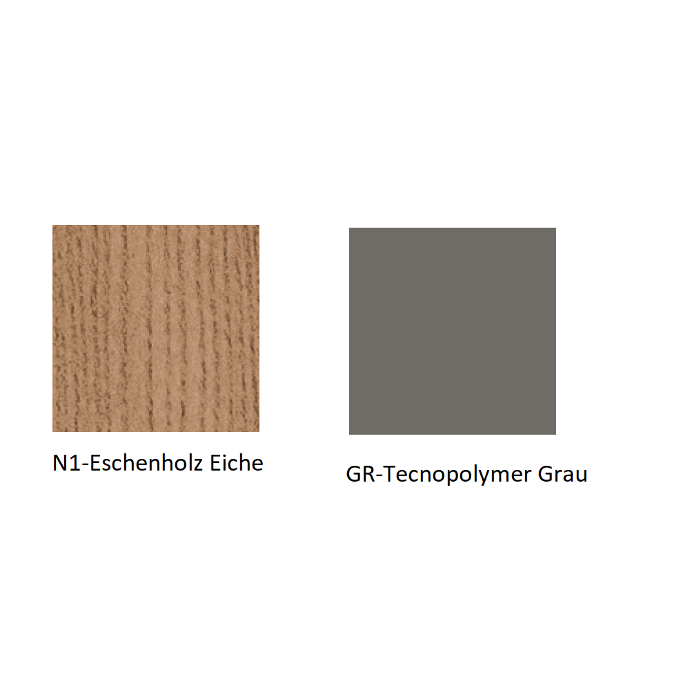 Pedrali Babila 2750-N1-Eschenholz Eiche-GR-Tecnopolymer Grau