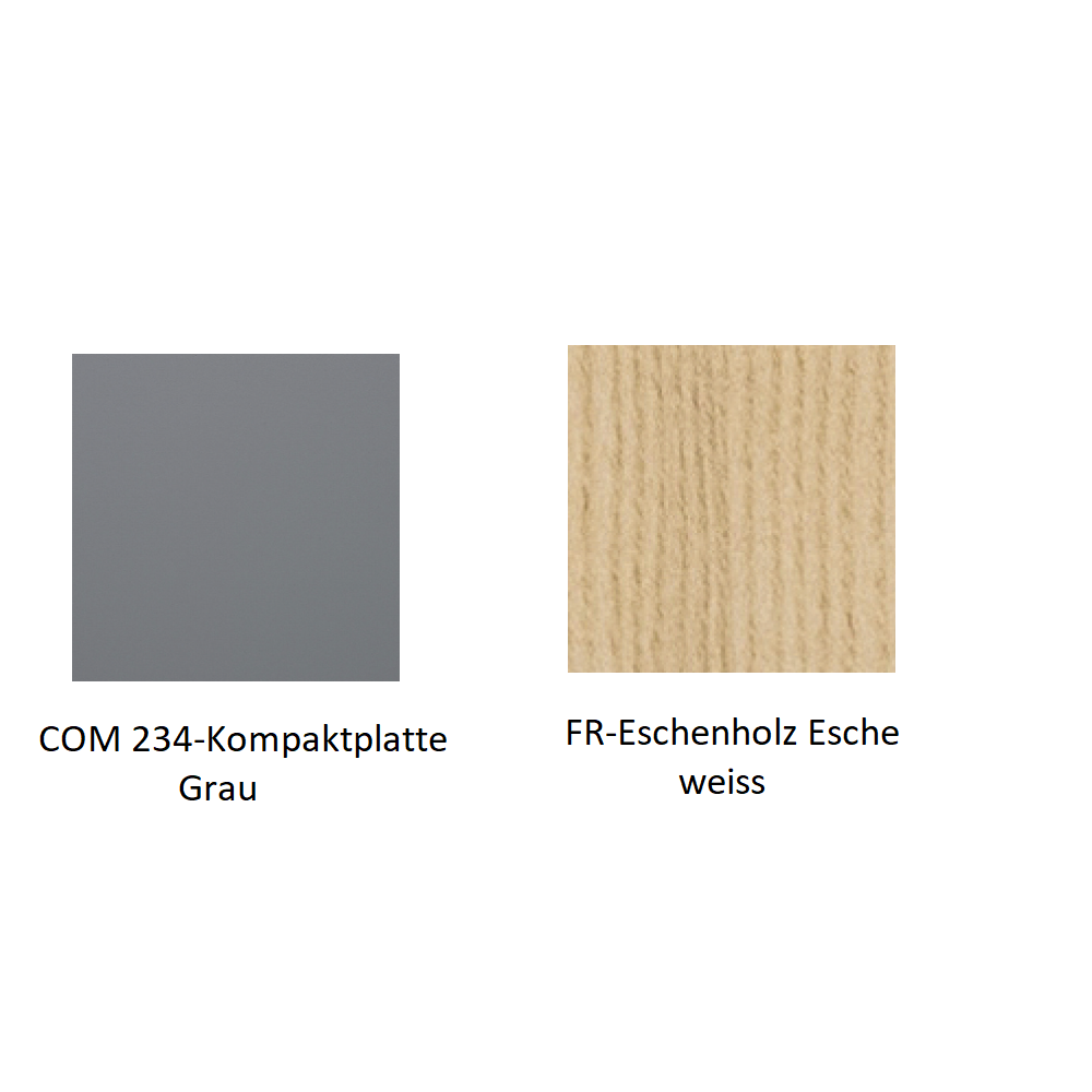Pedrali Babila TBA-FR-Eschenholz Esche weiss-COM 234-Kompaktplatte Grau