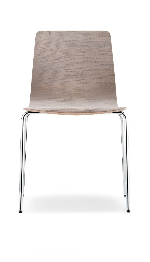 Pedrali Inga 5613-CR-Stahl Verchromt-V102-Eichenholz Wenge Anticato