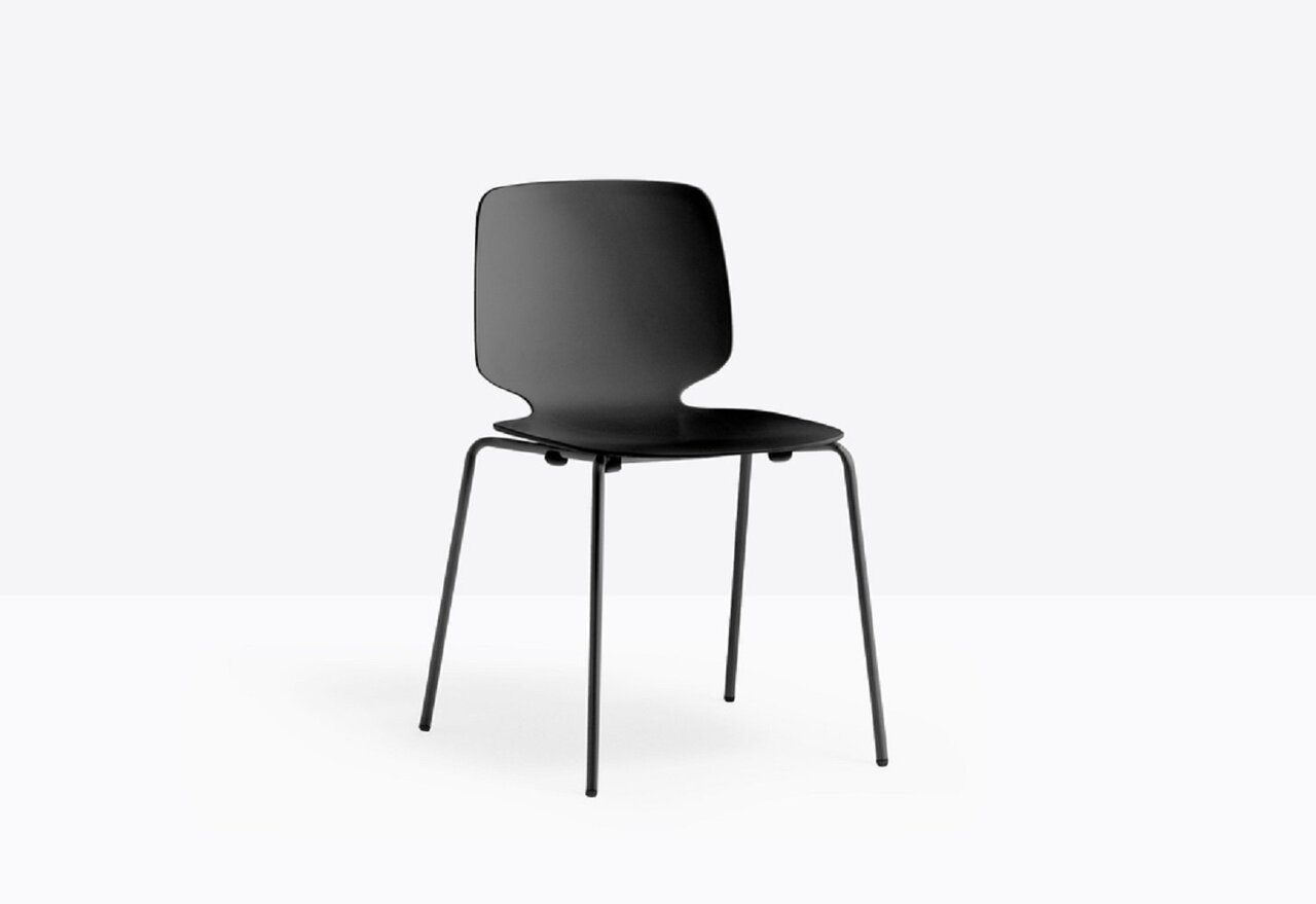 Pedrali Babila 2730 Stuhl-NE-Tecnopolymer Schwarz-NE-Tecnopolymer Schwarz