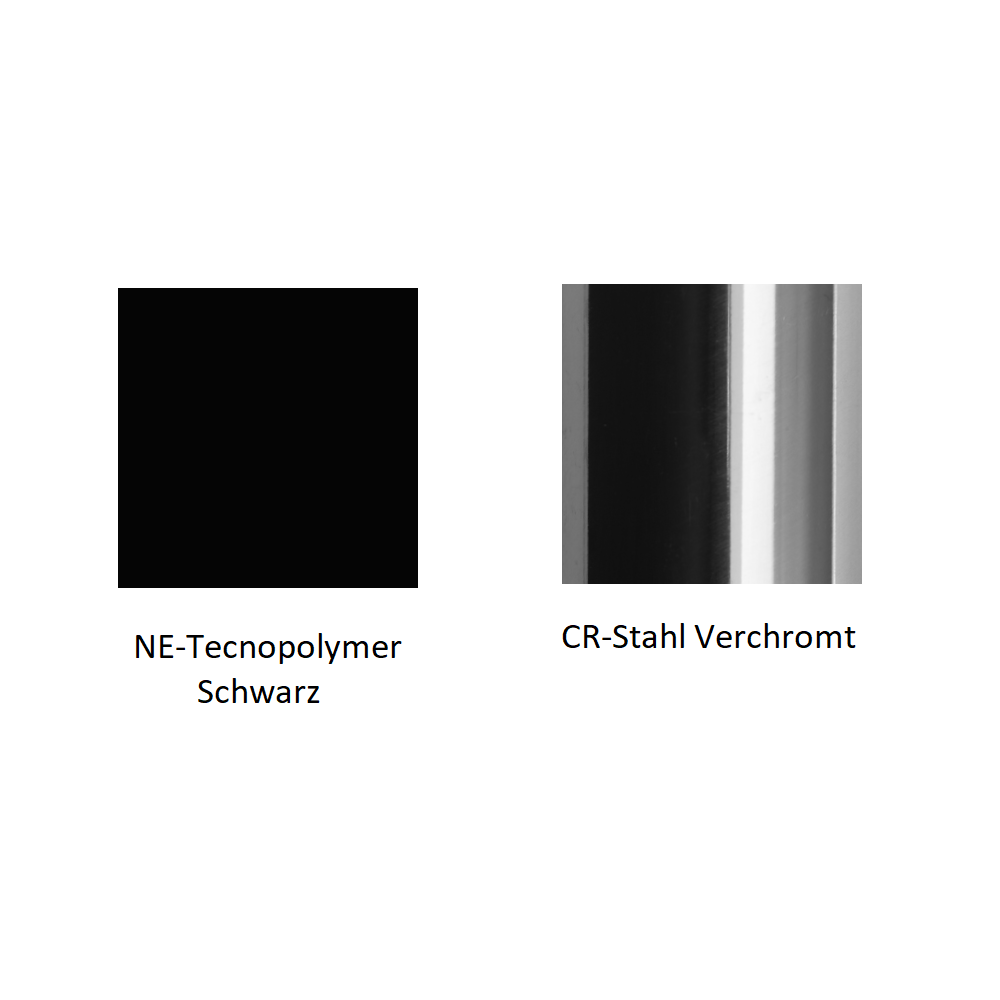 Pedrali Babila 2730 Stuhl-NE-Tecnopolymer Schwarz-CR-Stahl Verchromt