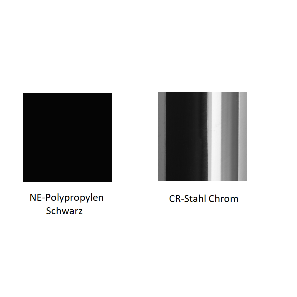 Pedrali Babila 2748 Barhocker-NE-Polypropylen Schwarz / CR-Stahl Chrom