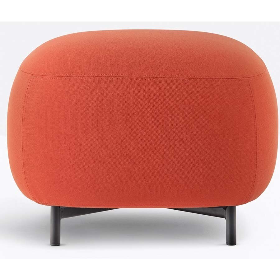 Pedrali Buddy 210 Pouf - E01-Samt Rot / Schwarz