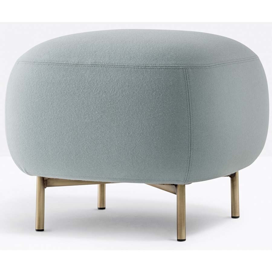 Pedrali Buddy 211 Pouf - E05-Samt Hellblau / Messing