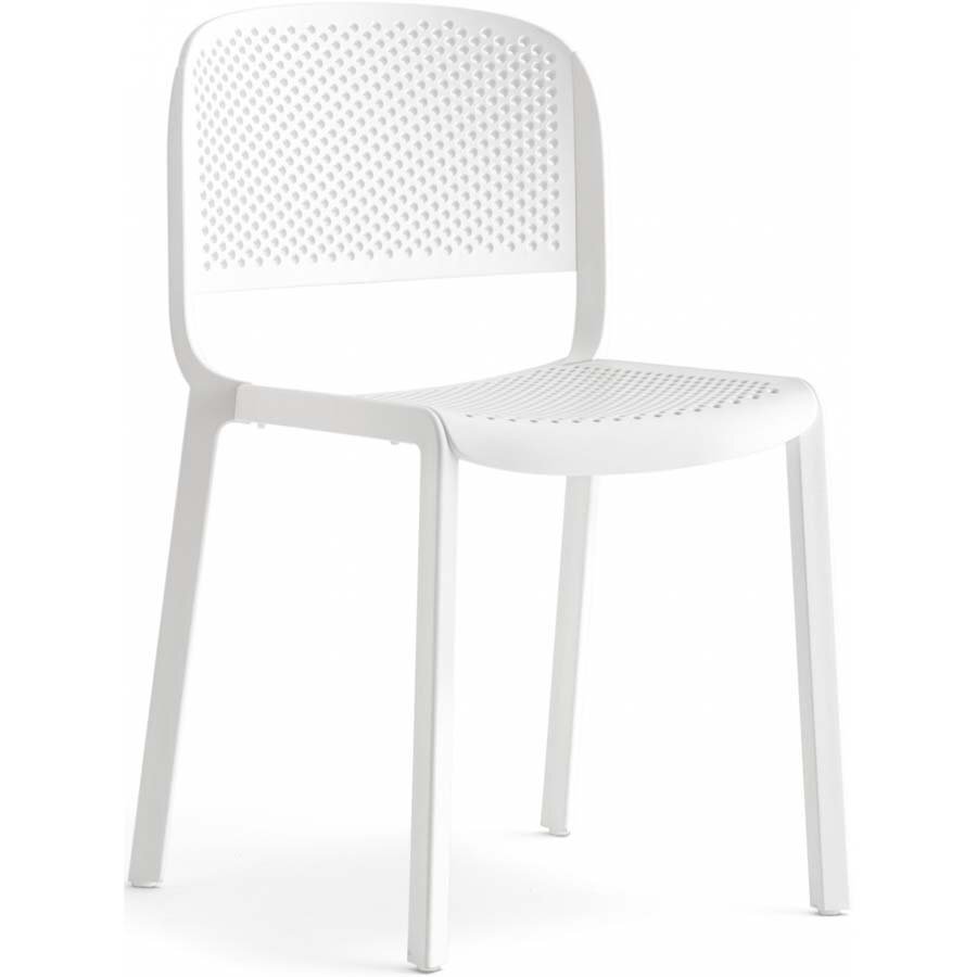 Pedrali Dome 261 Stuhl Perforiert-BI-Polypropylen Weiss