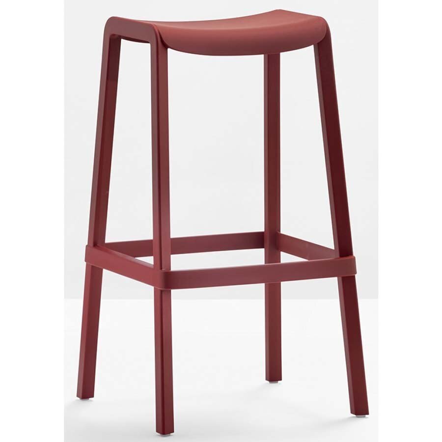 Pedrali Dome 268 Barhocker-RO-Polypropylen Rot