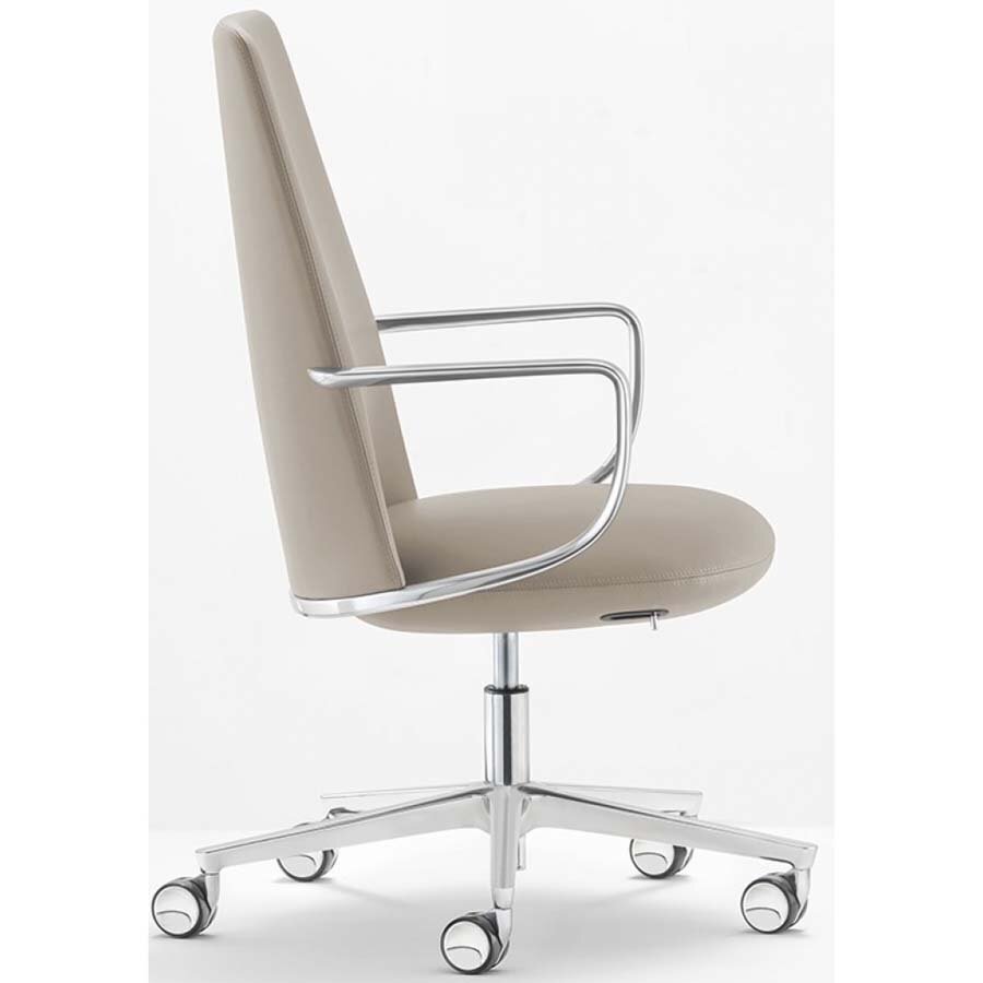 Pedrali Elinor 3755 Chefsessel-PBE-Leder Beige