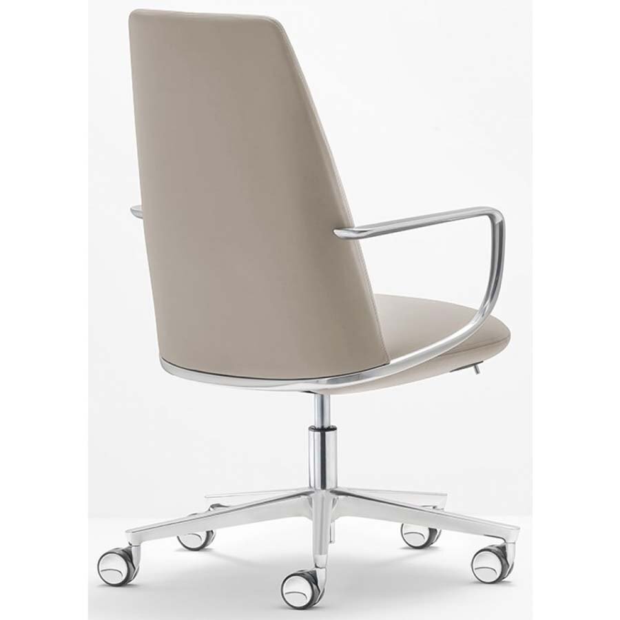 Pedrali Elinor 3755 Chefsessel-PBE-Leder Beige