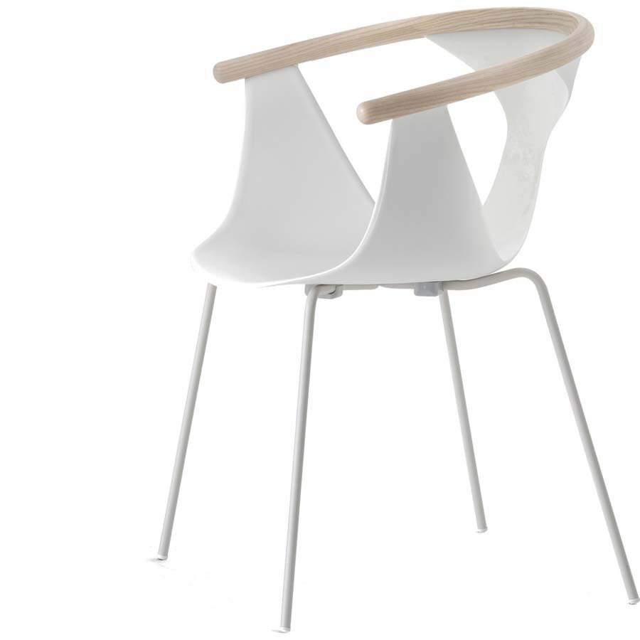 Pedrali Fox 3726 Stuhl-BE100-Stahl Weiss