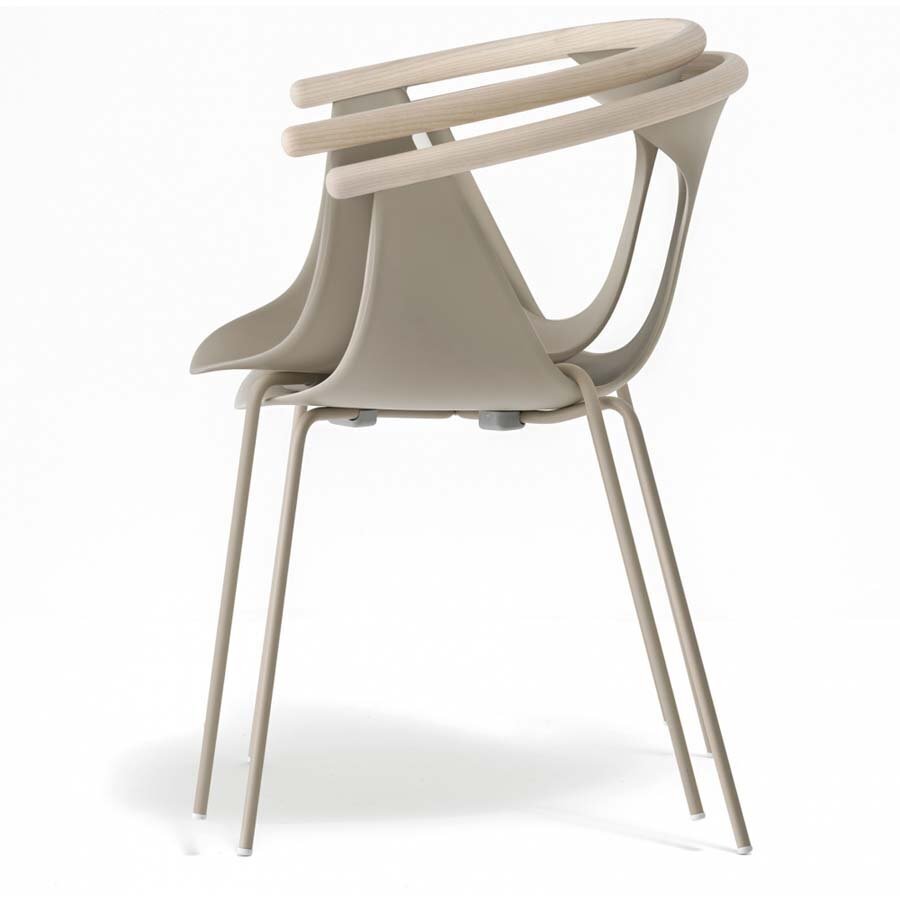Pedrali Fox 3726 Stuhl-SA200-Stahl Sand