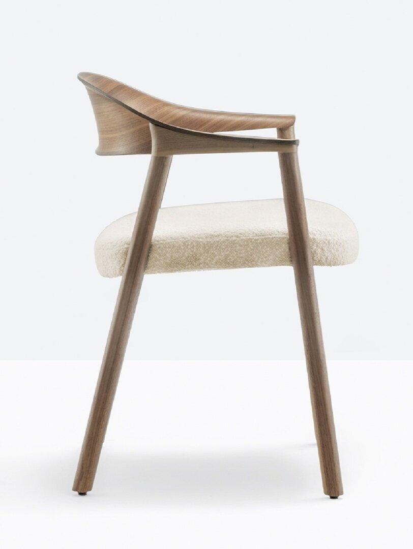 Pedrali Héra 2865 Stuhl-N-Nussholz Walnuss / Beige