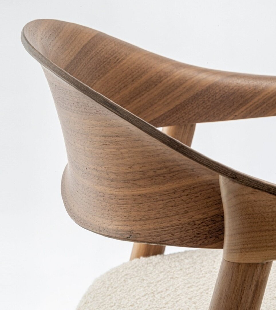 Pedrali Héra 2865 Stuhl-N-Nussholz Walnuss / Beige