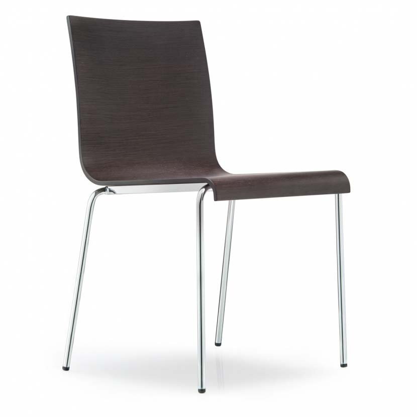 Pedrali Kuadra XL 2413 Stuhl-W-Eichenholz Wenge