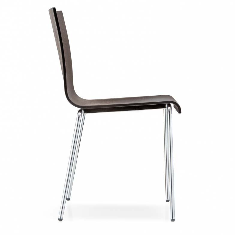 Pedrali Kuadra XL 2413 Stuhl-W-Eichenholz Wenge
