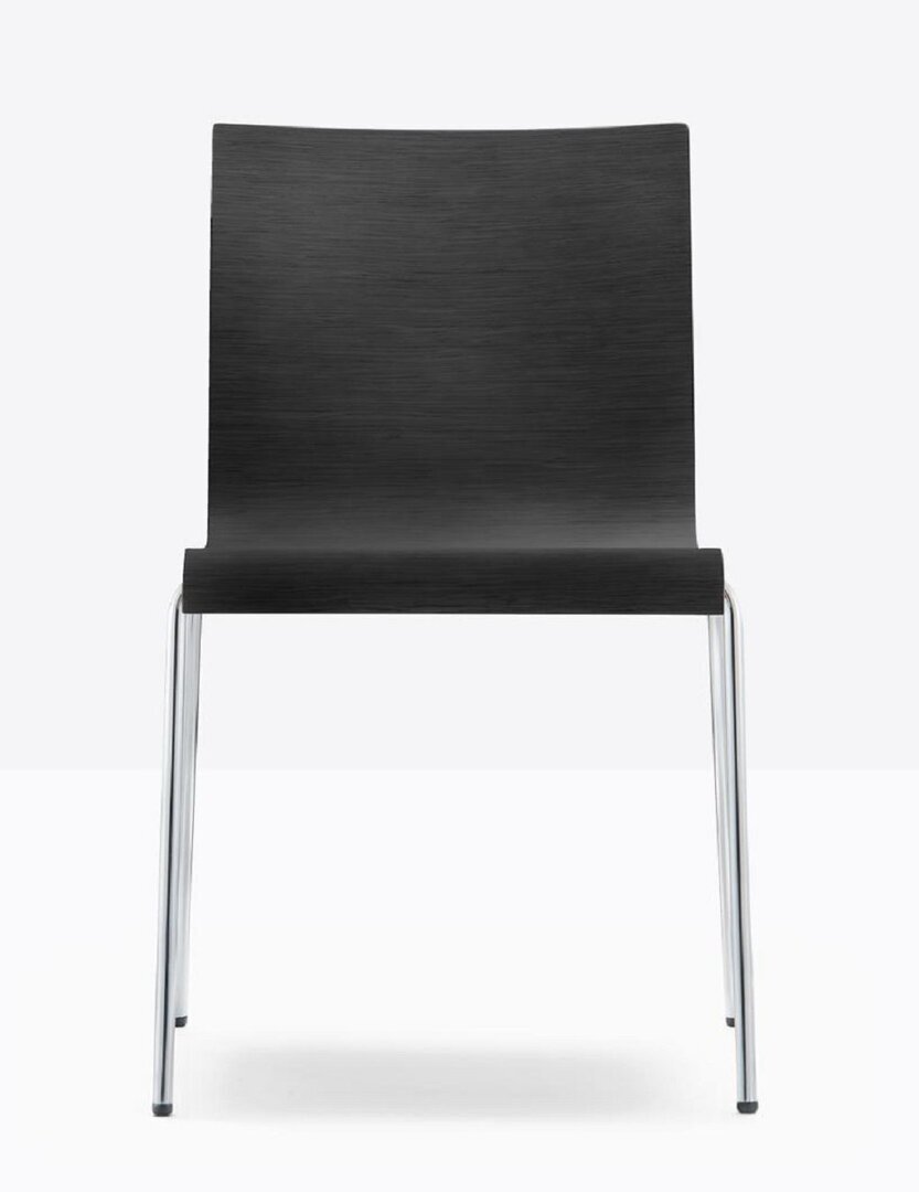 Pedrali Kuadra XL 2413 Stuhl-AN-Eichenholz Schwarz