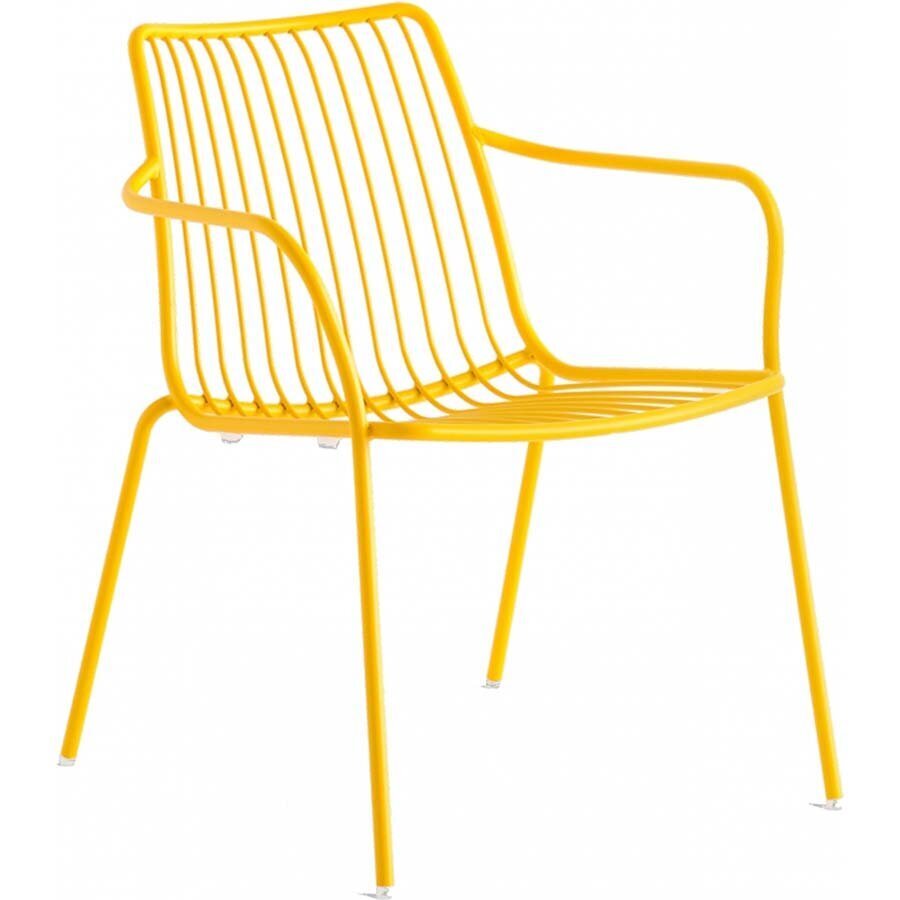 Pedrali Nolita 3659 Loungestuhl-GI100E-Stahl Gelb
