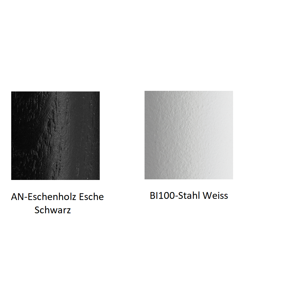Pedrali Osaka Metal 5711 Stuhl-AN-Eschenholz Esche Schwarz-BI100-Stahl Weiss