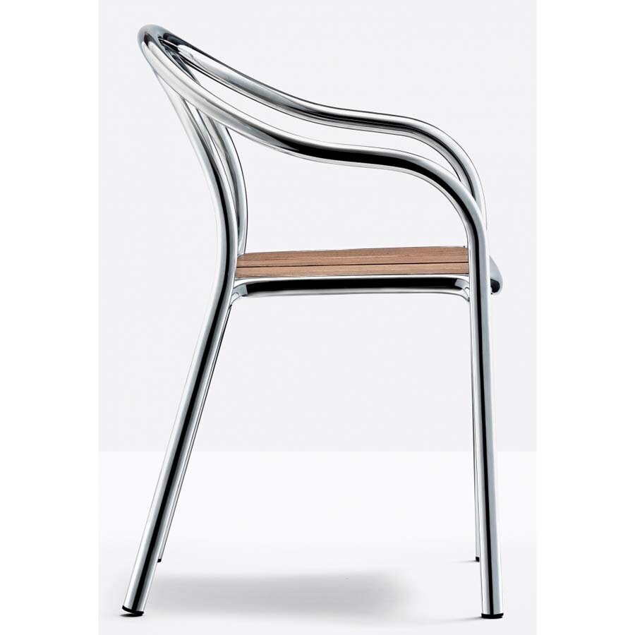 Pedrali Soul Outdoor 3746 Stuhl-AA-Aluminium Anodized Aluminium
