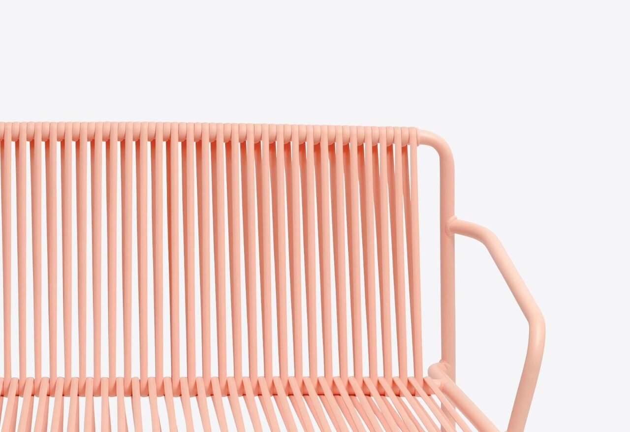 Pedrali Tribeca 3666 Lounge Sofa-RA100E-Stahl Rosa