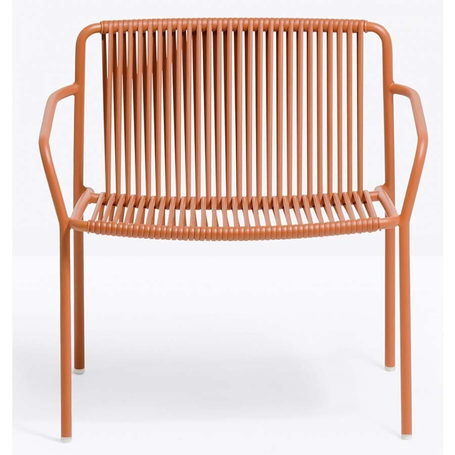 Pedrali Tribeca 3669 Lounge Sessel-RO400E-Stahl Rot