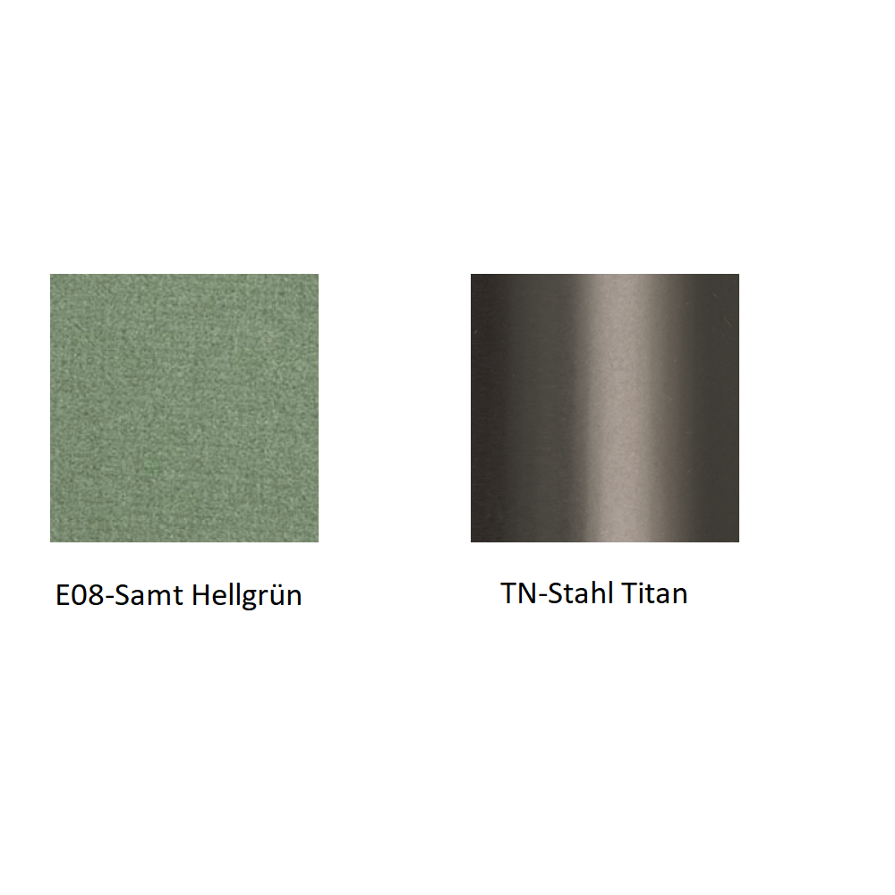 Pedrali Vic 656 Stuhl-E08-Samt Hellgrün-TN-Stahl Titan