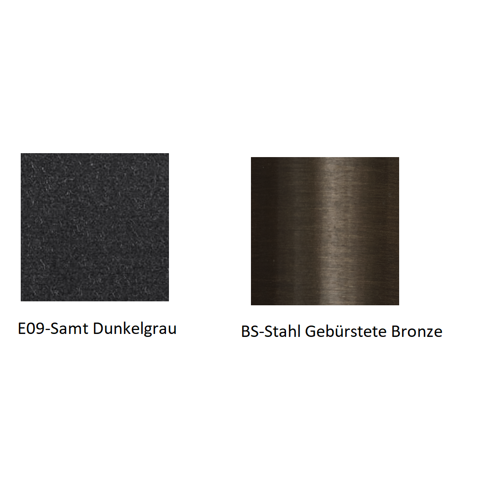 Pedrali Vic 656 Stuhl-E09-Samt Dunkelgrau-BS-Stahl Gebürstete Bronze