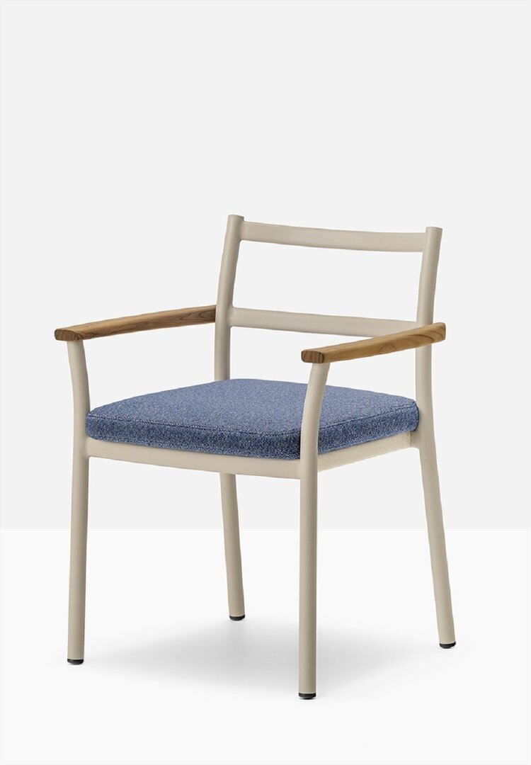 Pedrali Guinea 3694 - Outdoor Sessel - SA200E Sand / SA Sand - D104 Dark blue