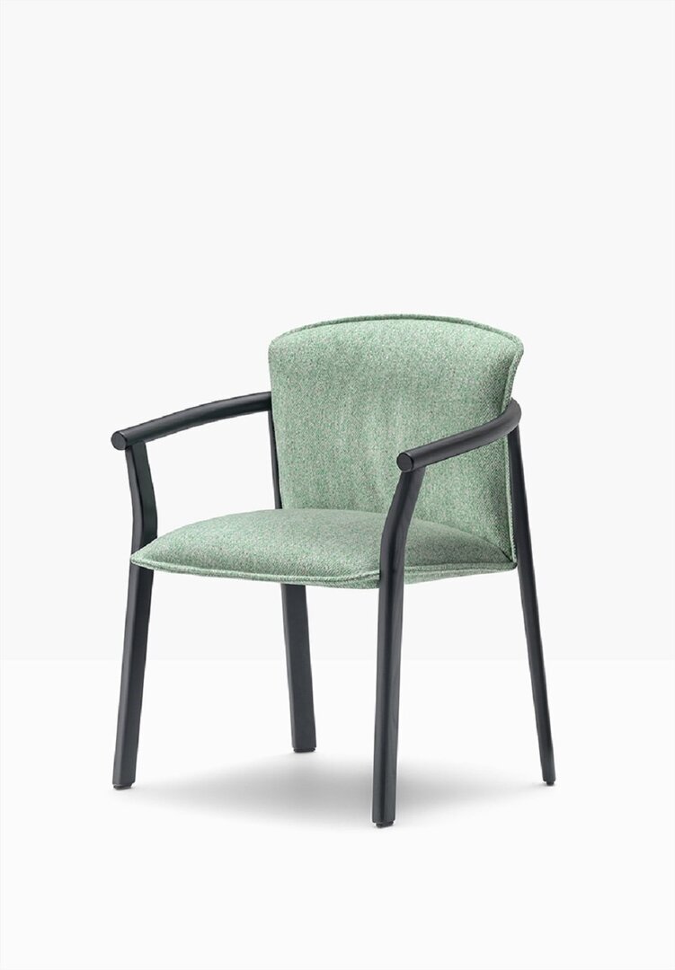 Pedrali Lamorisse 3686 - Sessel - AN Black - N36 Grün