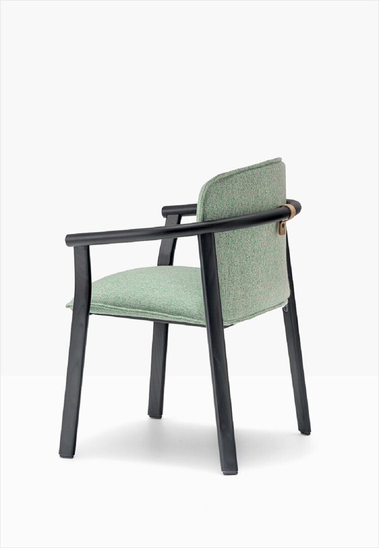 Pedrali Lamorisse 3686 - Sessel - AN Black - N36 Grün