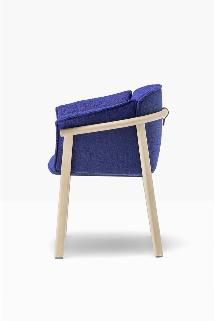 Pedrali Lamorisse 3687 - Sessel - FR Ash - N38 Blau