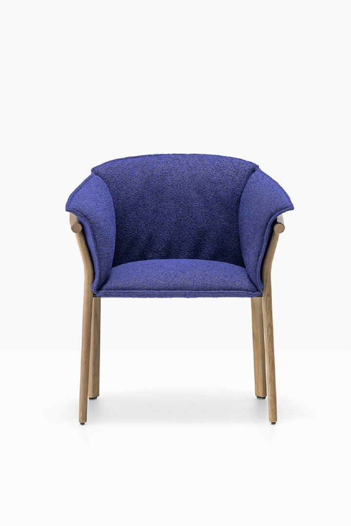 Pedrali Lamorisse 3687 - Sessel - N1 Oak - N38 Blau