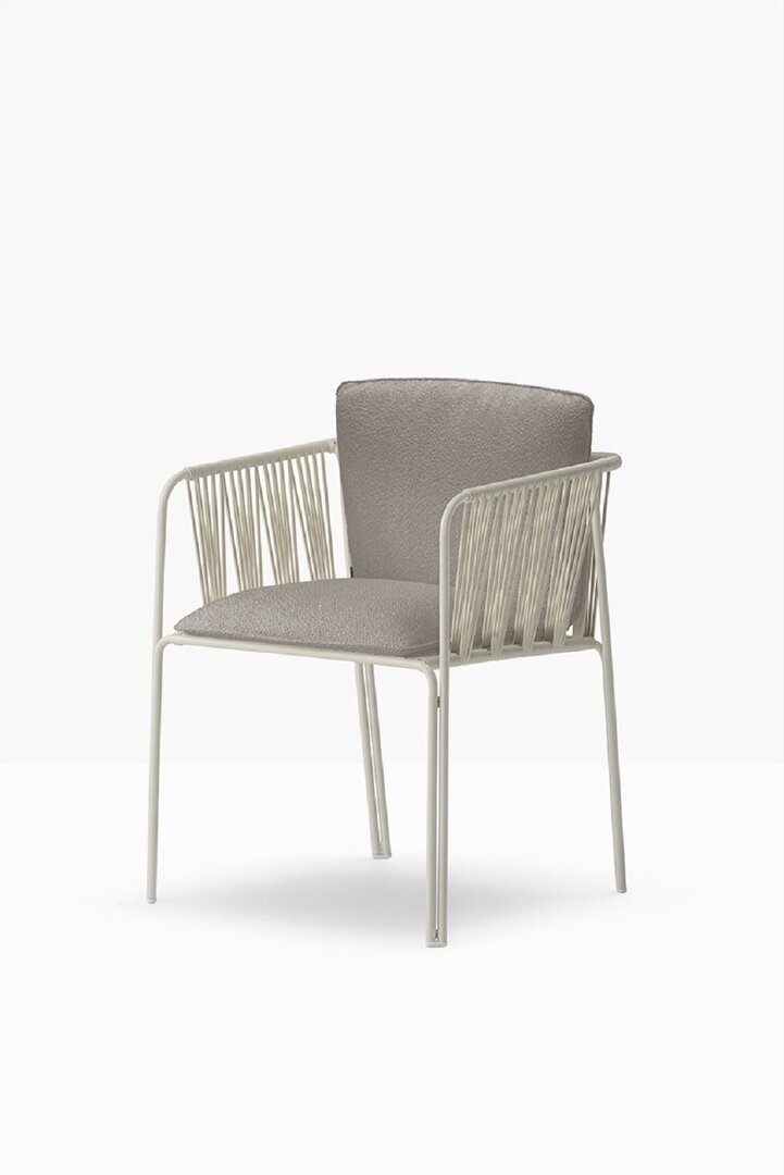 Pedrali Narì 6360 - Outdoor Sessel - BE100E Beige - D111 Light Grey