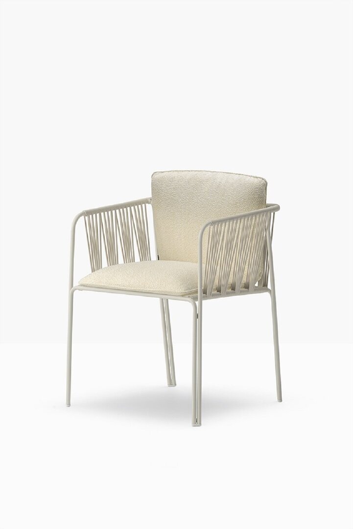 Pedrali Narì 6360 - Outdoor Sessel - BE100E Beige - D110 White