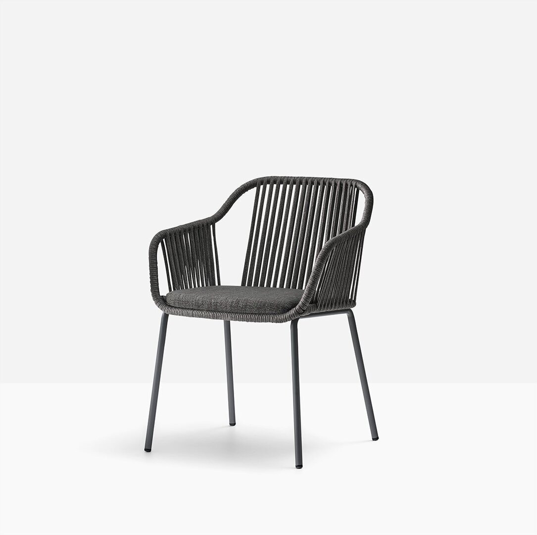Pedrali Babila Twist 2795 - Outdoor Sessel - GAE Anthracite grey - D25 Grey