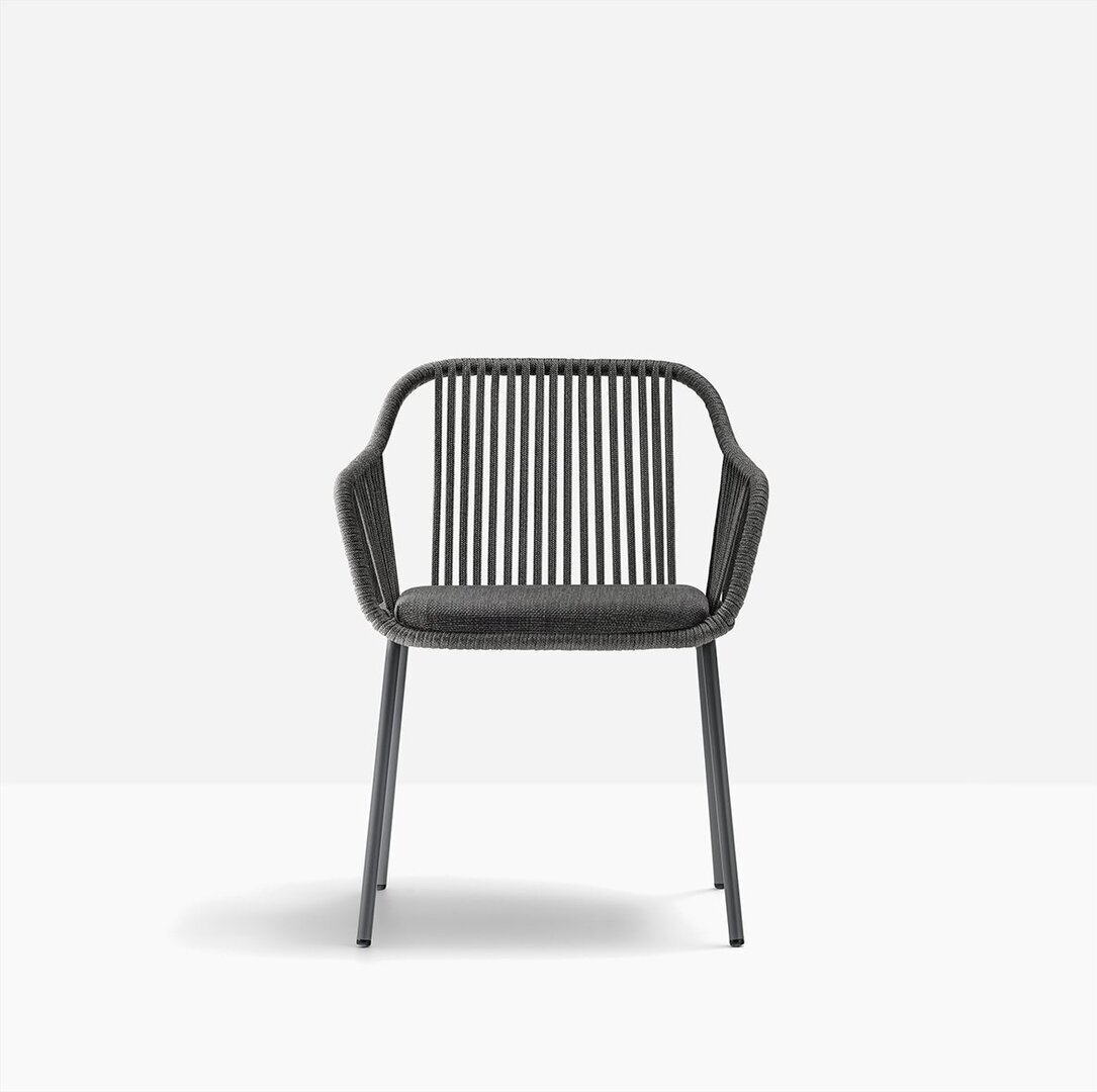 Pedrali Babila Twist 2795 - Outdoor Sessel - GAE Anthracite grey - D25 Grey