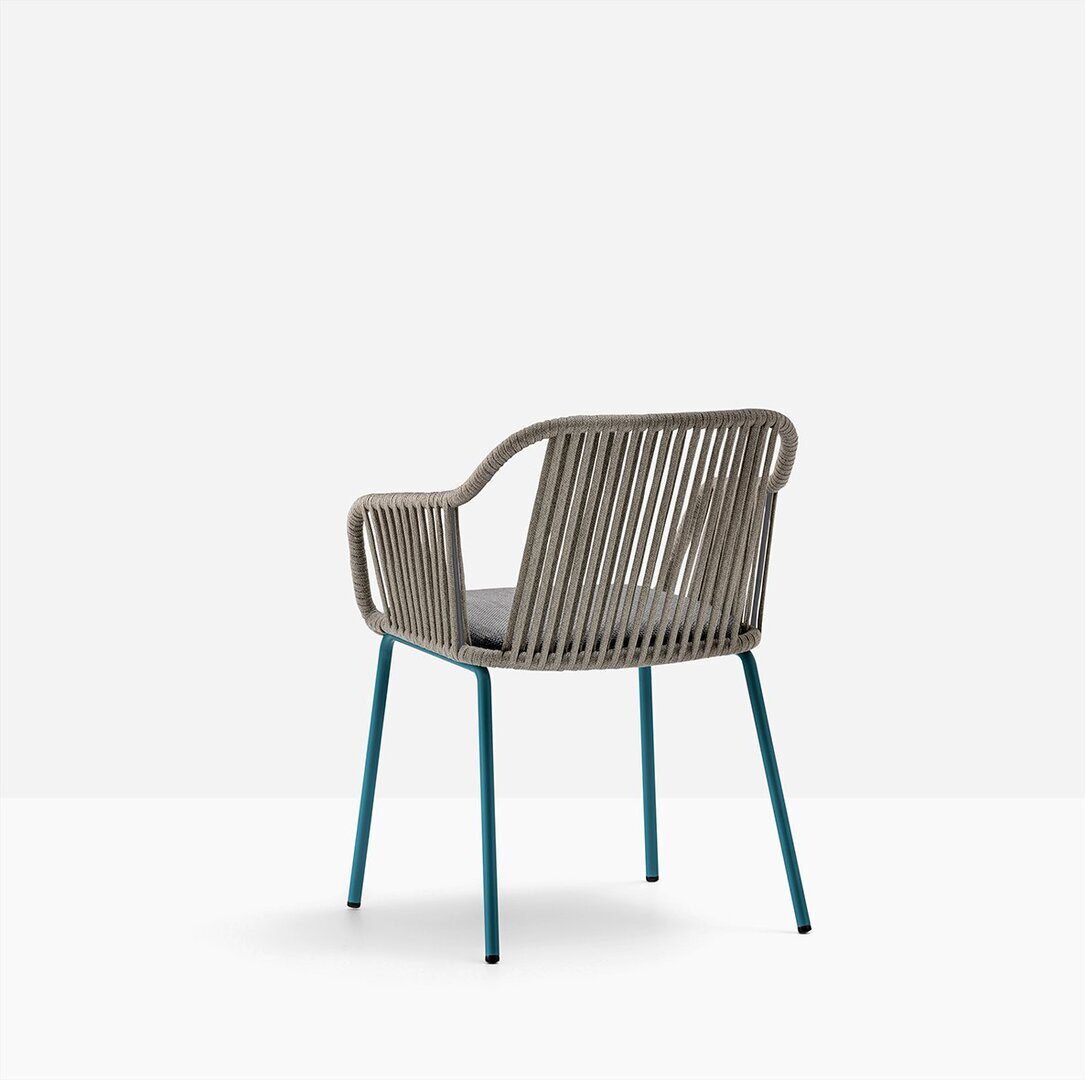 Pedrali Babila Twist 2795 - Outdoor Sessel - BL500E Petrol - D25 Grey